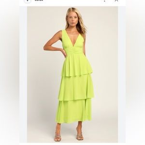 Lulus Celebration Time Midi Dress